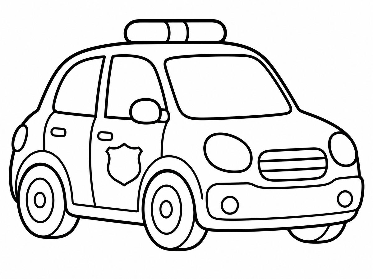Polis Arabası Boyama